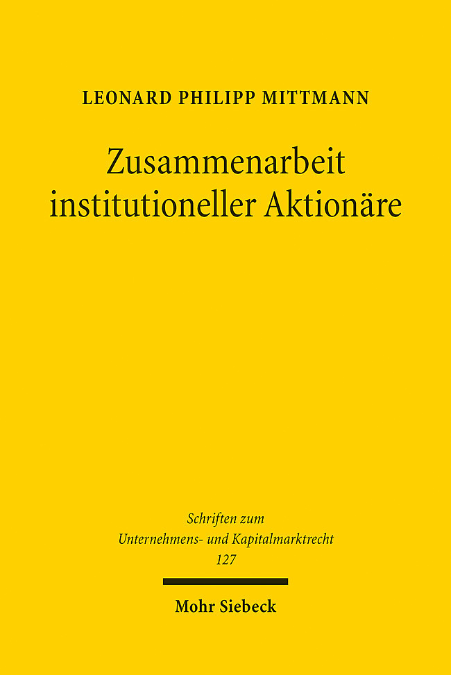 Zusammenarbeit institutioneller Aktionäre main product photo