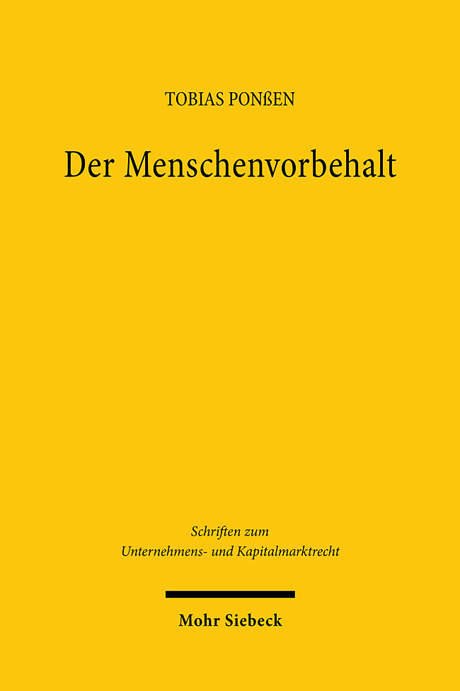 Der Menschenvorbehalt main product photo