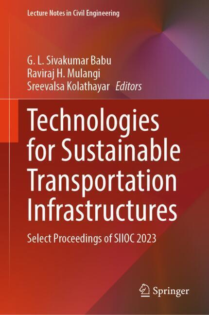 Technologies for Sustainable Transportation Infrastructures main product photo