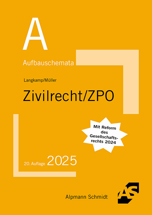 Aufbauschemata Zivilrecht / ZPO main product photo
