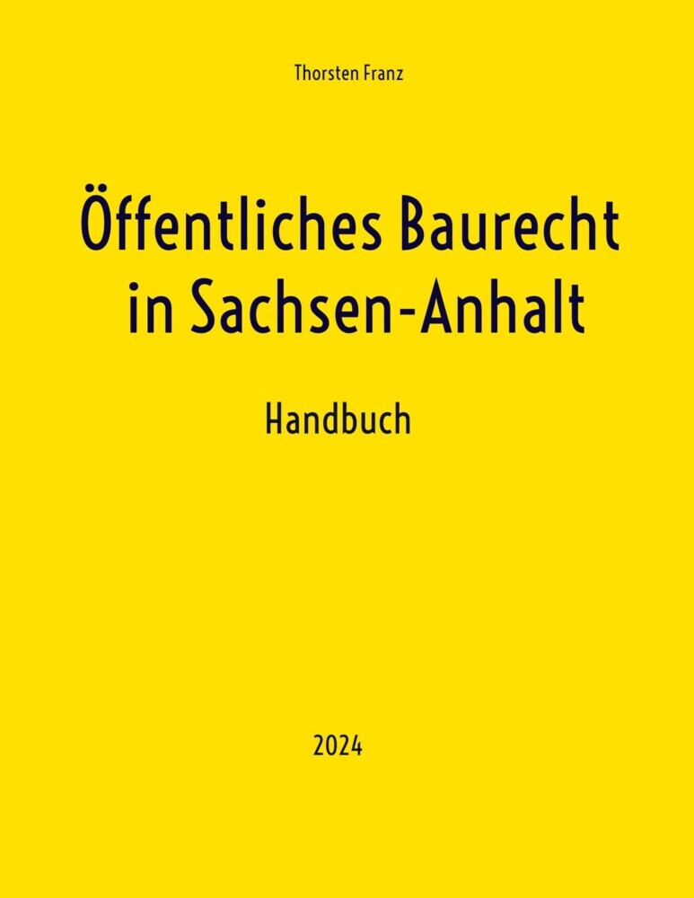 Öffentliches Baurecht in Sachsen-Anhalt main product photo