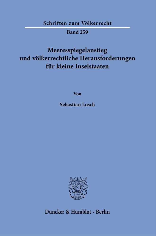 Meeresspiegelanstieg und völkerrechtliche Herausforderungen für kleine Inselstaaten. main product photo