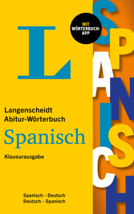 Langenscheidt Abitur-Wörterbuch Spanisch Klausurausgabe, m.  Buch, m.  Online-Zugang