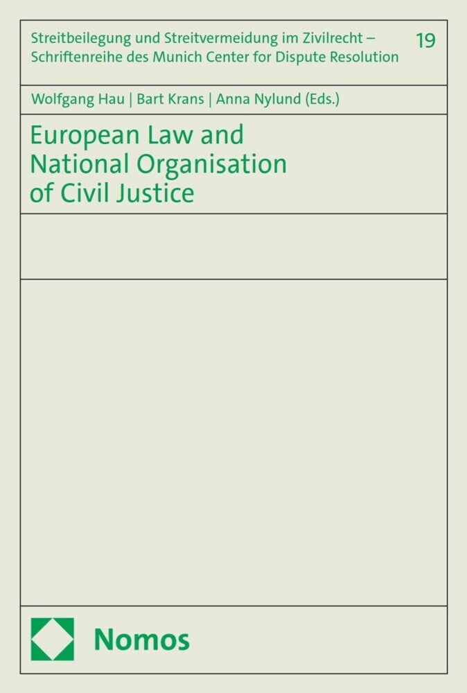 European Law and National Organisation of Civil Justice main product photo