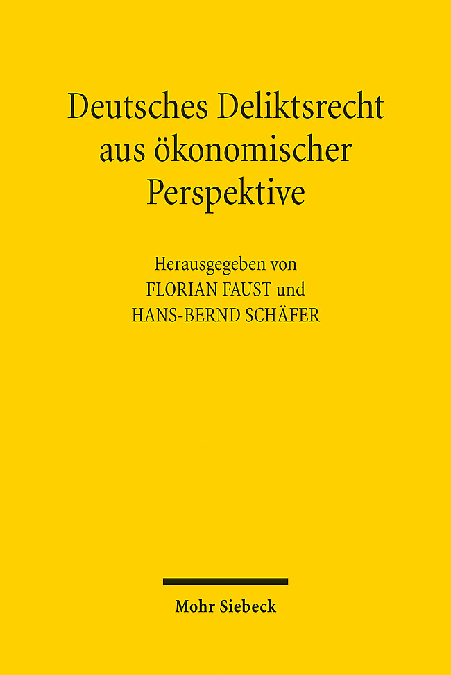 Deutsches Deliktsrecht aus ökonomischer Perspektive main product photo