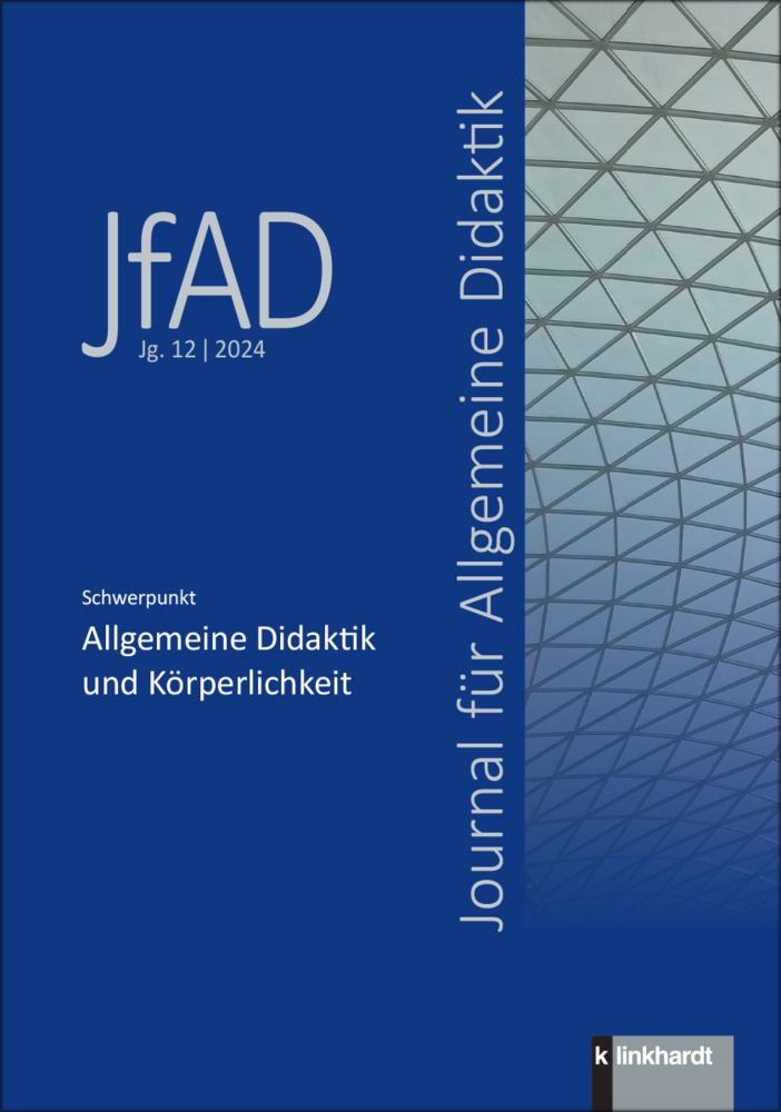 Journal für Allgemeine Didaktik (JfAD) Jg.12 / 2024 main product photo