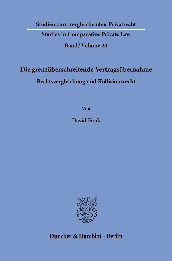 Die grenzüberschreitende Vertragsübernahme main product photo