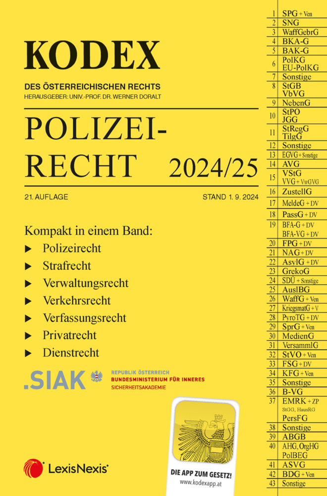 KODEX Polizeirecht 2024/25 - inkl. App main product photo