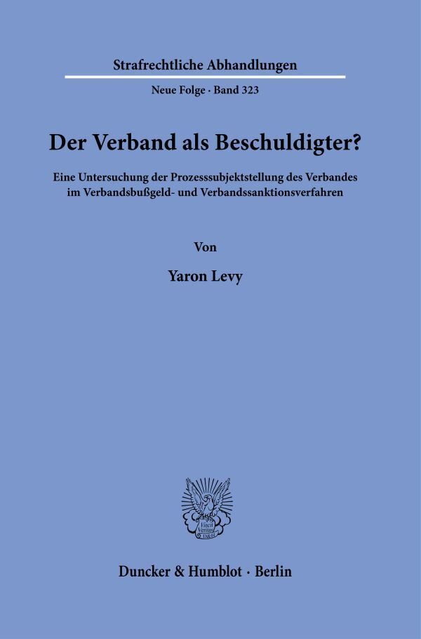 Der Verband als Beschuldigter? main product photo