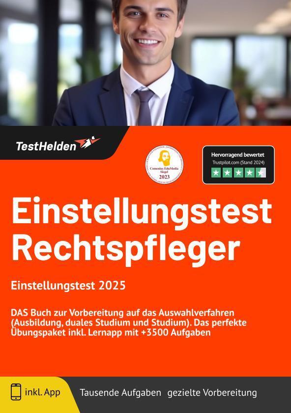 Rechtspfleger Einstellungstest 2024: DAS Buch zur Vorbereitung auf das Auswahlverfahren (Ausbildung, duales Studium und Studium). Das perfekte Übungspaket inkl. Lernapp mit +3500 Aufgaben main product photo