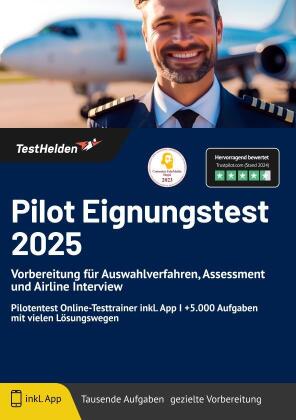 Pilot Eignungstest 2024 bestehen: Vorbereitung für Auswahlverfahren, Assessment und Airline Interview | Pilotentest Online-Testtrainer inkl. App I +5.000 Aufgaben mit vielen Lösungswegen