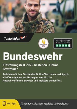 Bundeswehr Einstellungstest 2024 bestehen - Online Testtrainer - Trainiere mit dem TestHelden Online-Testtrainer inkl. App in +5.000 Aufgaben mit Lösungen, was dich im Auswahlverfahren erwartet und meistere deinen Test