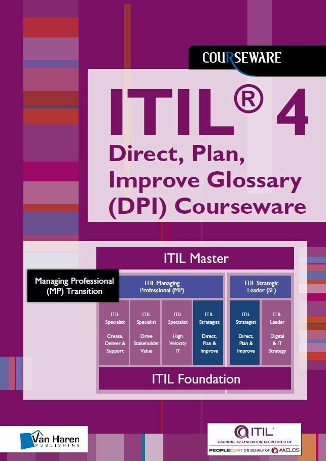 ITIL® 4 Direct, Plan, Improve Glossary (DPI) Courseware main product photo