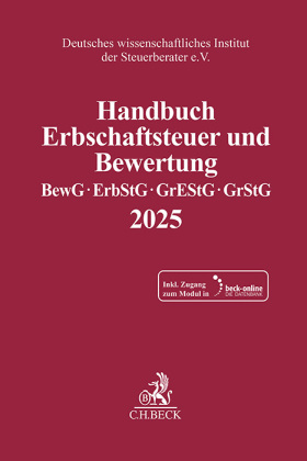 Handbuch Erbschaftsteuer und Bewertung 2025, m. 1 Buch, m. 1 Online-Zugang