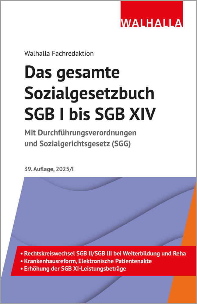 Das gesamte Sozialgesetzbuch SGB I bis SGB XIV main product photo