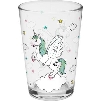 Trinkglas Motiv "Einhorn"