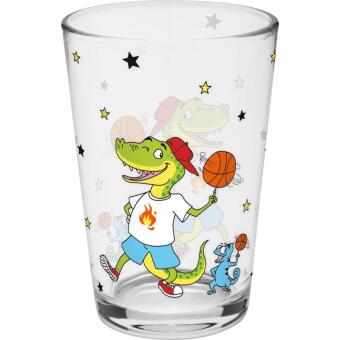 Trinkglas Motiv "Dino"