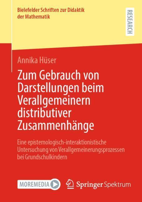 Zum Gebrauch von Darstellungen beim Verallgemeinern distributiver Zusammenhänge main product photo