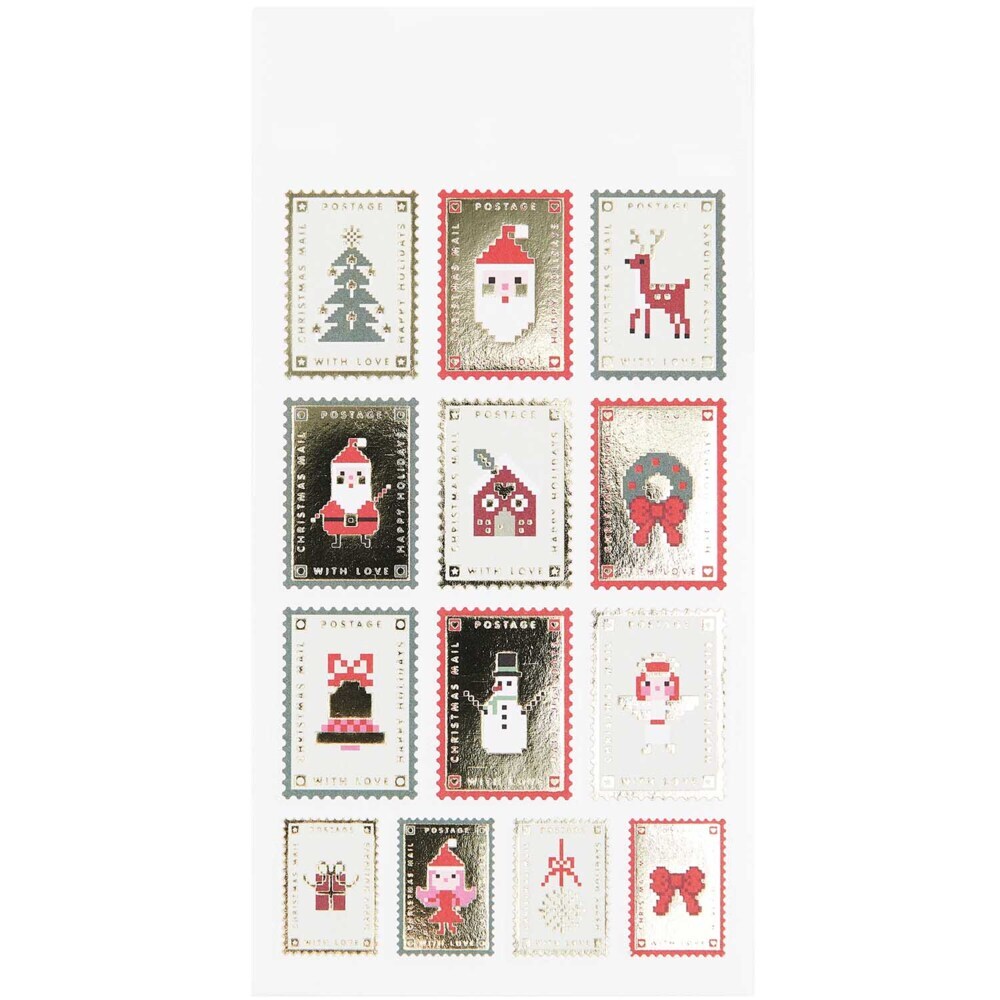 Papiersticker Weihnachtspost, FSC MIX, 3 Bögen main product photo