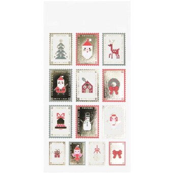 Papiersticker Weihnachtspost, FSC MIX, 3 Bögen