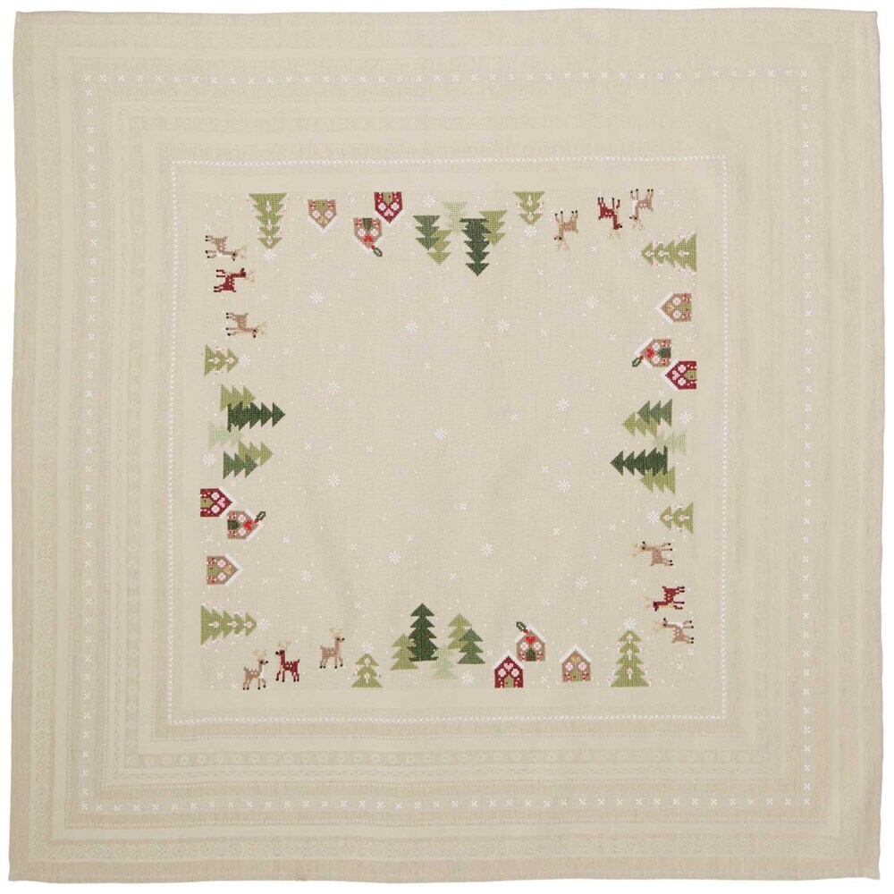 Stickpackung Gezählter Kreuzstich, Tischdecke Winterlandschaft main product photo