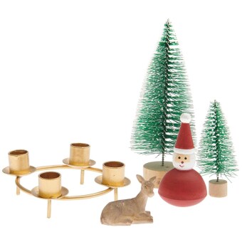 Mini-Adventskranz Deko "Wald", FSC 100%