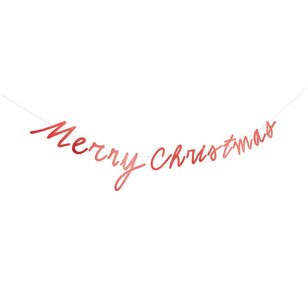 Girlande Merry Christmas, Glitter, Gold, FSC MIX, Länge 3 m main product photo