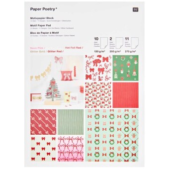 Motivpapierblock Put A Bow On It!, FSC MIX, 23 Blatt