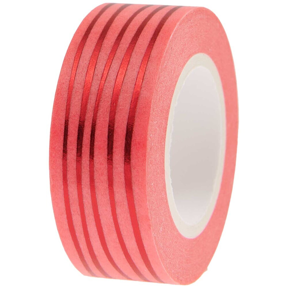 Tape Lines, Neon Pink / Red, FSC MIX, 1,5 cm x 10 m main product photo