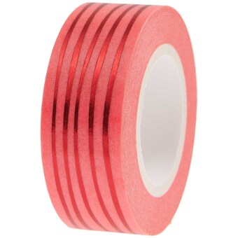 Tape Lines, Neon Pink / Red, FSC MIX, 1,5 cm x 10 m