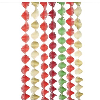 Krepp Girlanden, Weihnachtsmix, FSC MIX