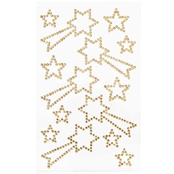 Strass-Sticker Sternschnuppen, 14 Stück