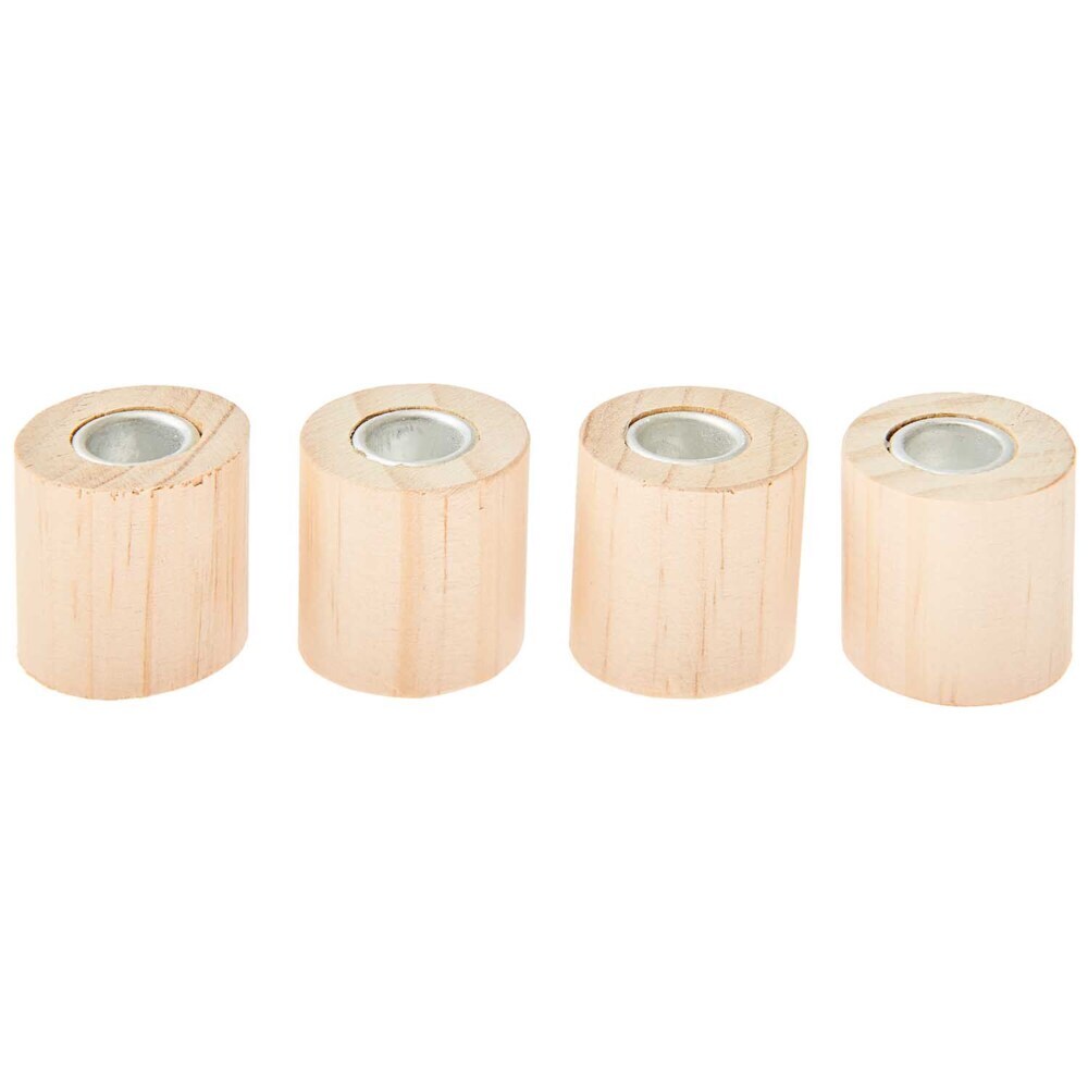 Mini Kerzenhalter Zylinder, 3 x 3 x 3 cm, 4 Stück, FSC 100% main product photo
