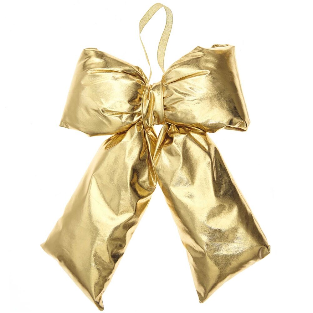 Weihnachtsschleife zum Hängen, gold, 36 x 25 x 6 cm main product photo