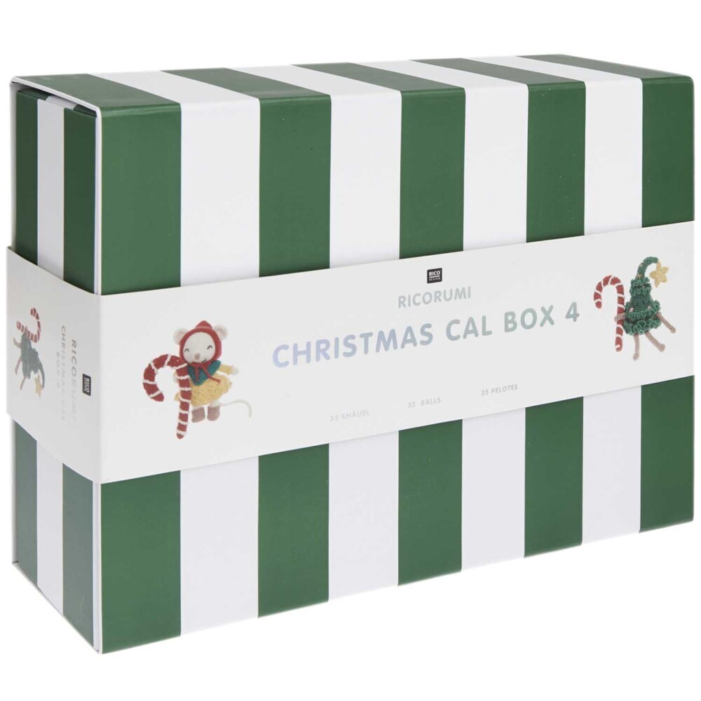 Ricorumi Christmas CAL Kit IV - Candy Canes, 29 x Ricorumi, 3 x Twinkly Twinkly, 2 x Lamé, 1 x Spray main product photo