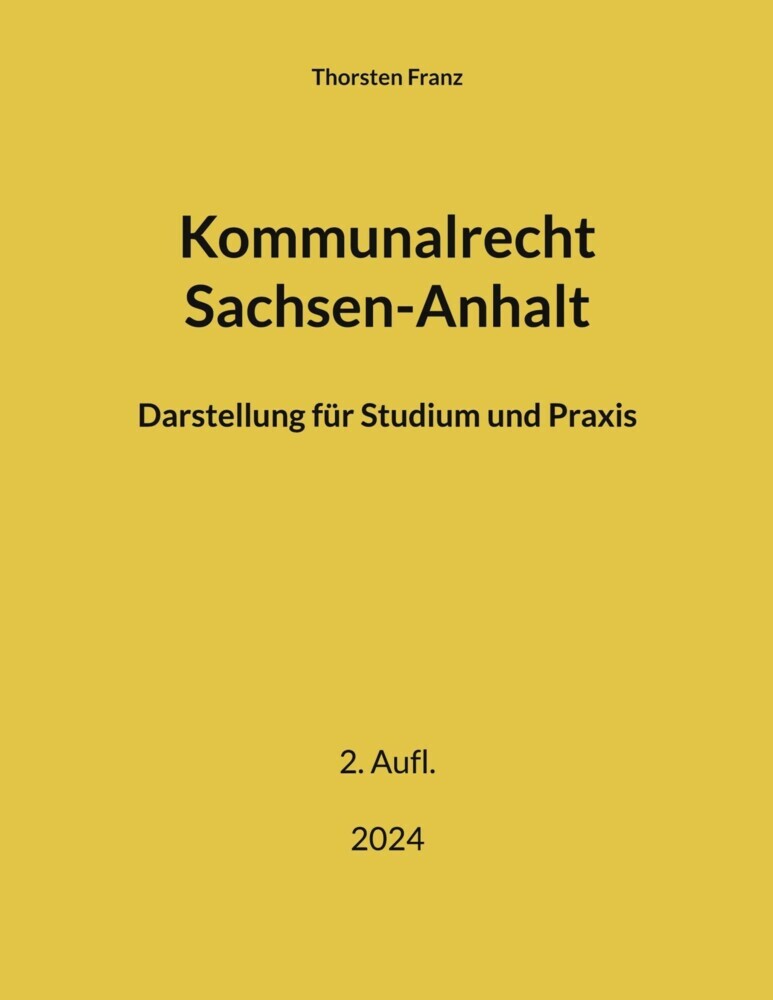 Kommunalrecht Sachsen-Anhalt main product photo