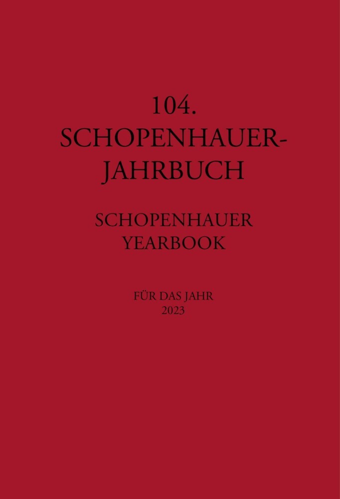 104. Schopenhauer Jahrbuch main product photo