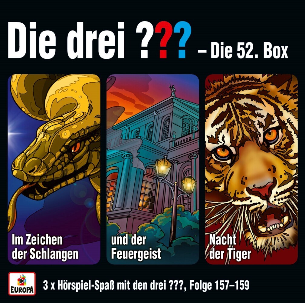 Die drei Fragezeichen - 3er Box. Box.52, 3 Audio-CDs main product photo