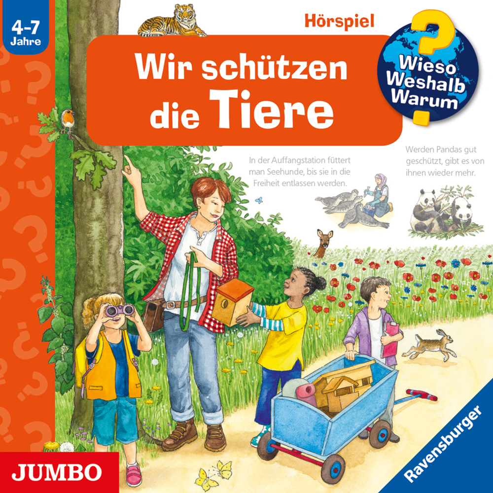 Wieso? Weshalb? Warum?: Wir schützen die Tiere, 1 Audio-CD main product photo