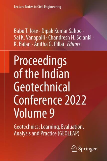 Proceedings of the Indian Geotechnical Conference 2022 Volume 9 main product photo