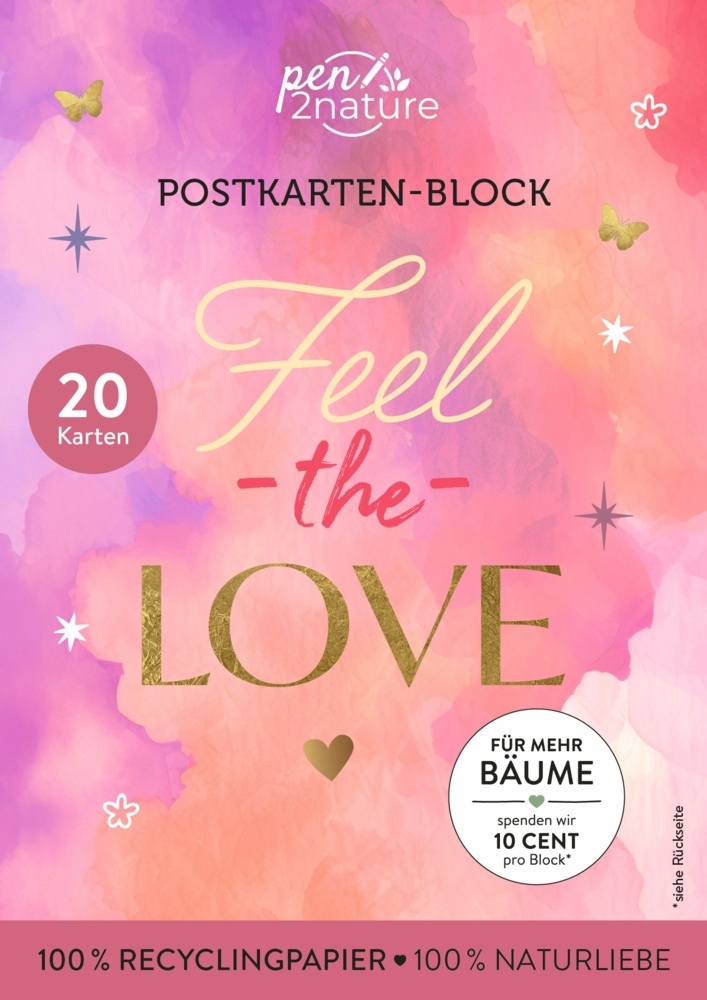 Postkartenblock Feel the Love main product photo