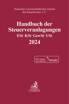 Handbuch der Steuerveranlagungen, m. 1 Buch, m. 1 Online-Zugang