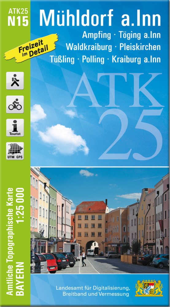 ATK25-N15 Mühldorf a.Inn (Amtliche Topographische Karte 1:25000) main product photo