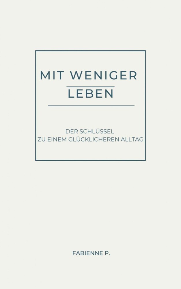 Mit weniger Leben main product photo