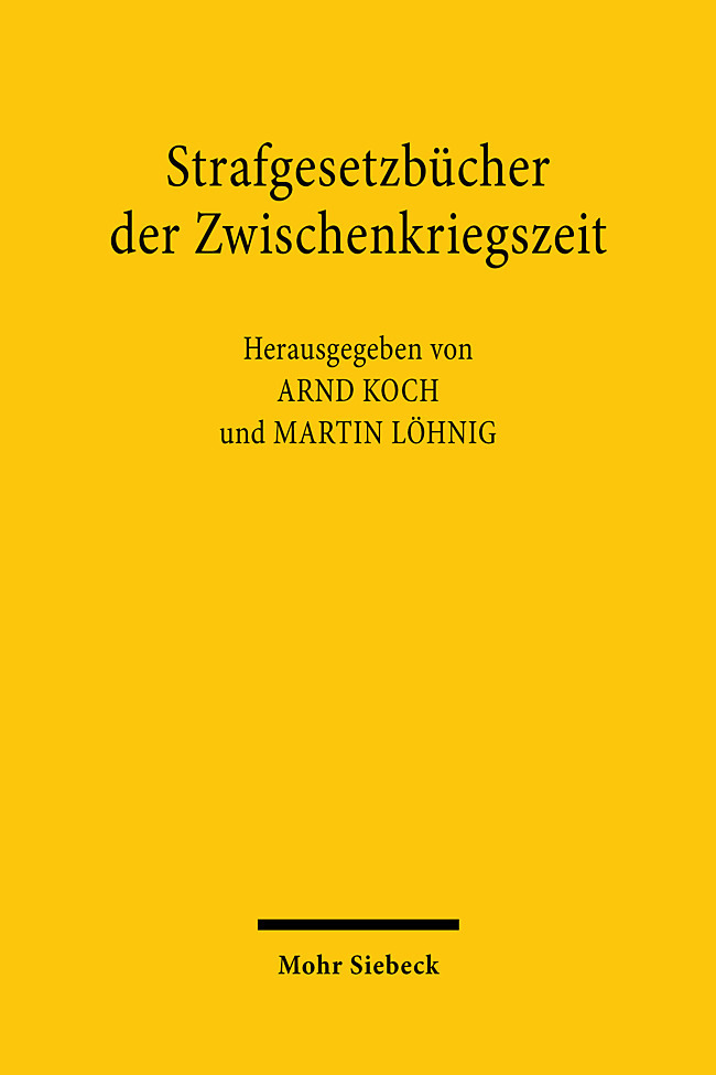 Strafgesetzbücher der Zwischenkriegszeit main product photo