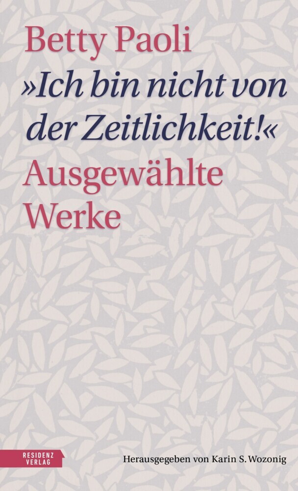 'Ich bin nicht von der Zeitlichkeit' main product photo