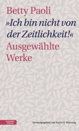 'Ich bin nicht von der Zeitlichkeit'