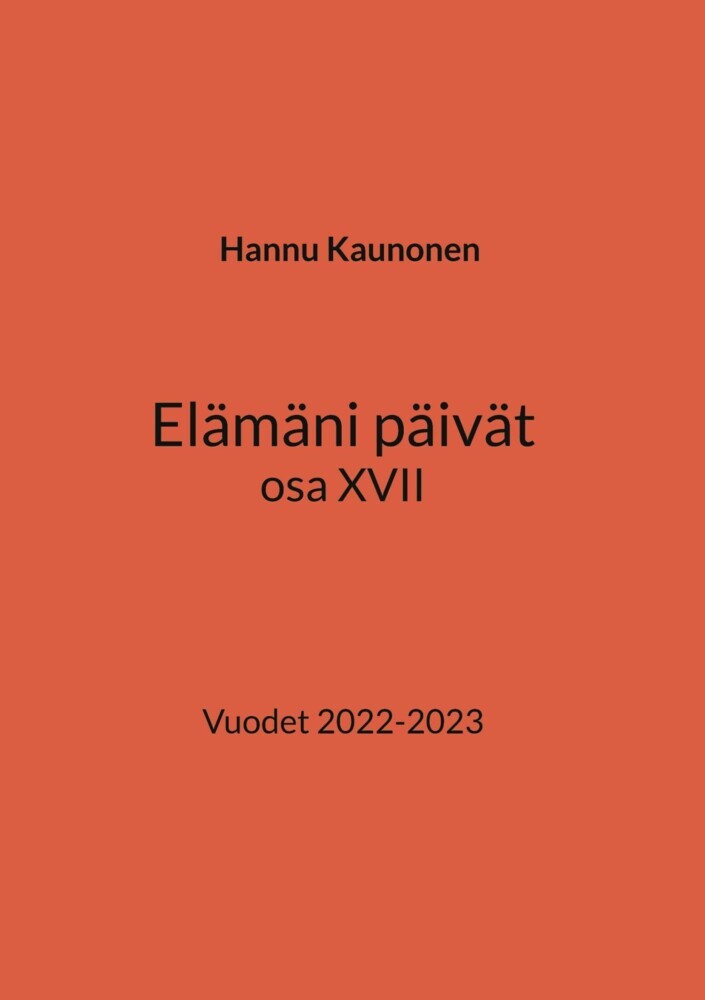 Elämäni päivät osa XVII main product photo