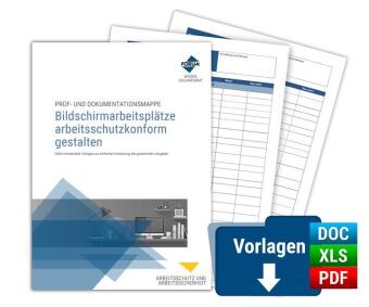 Prüf- und Dokumentationsmappe Bildschirmarbeitsplätze arbeit...