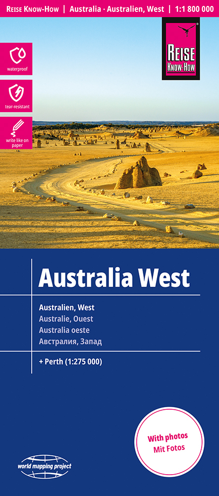 Reise Know-How Australien, West / Australia, West (1:1.800.000) main product photo